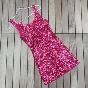 Pink Sequin Birthday Dress